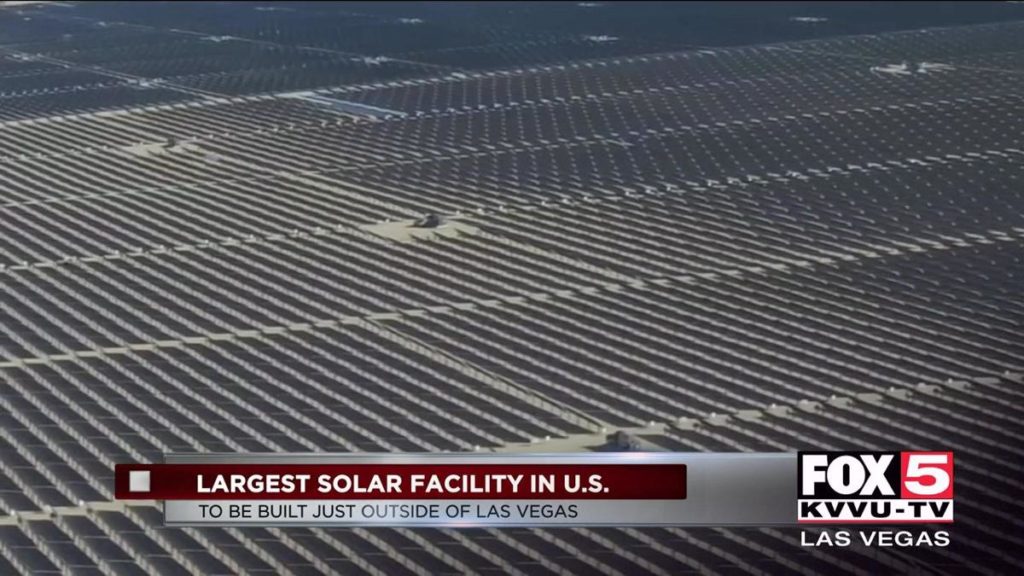 Biggest Solar factory coming to desert near Las Vegas